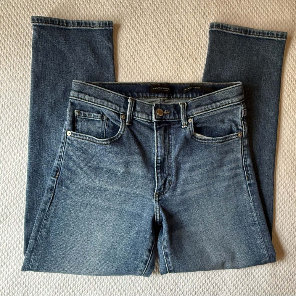 Banana Republic High Rise Straight Indigo Blue Size 27‎ - Picture 7 of 12